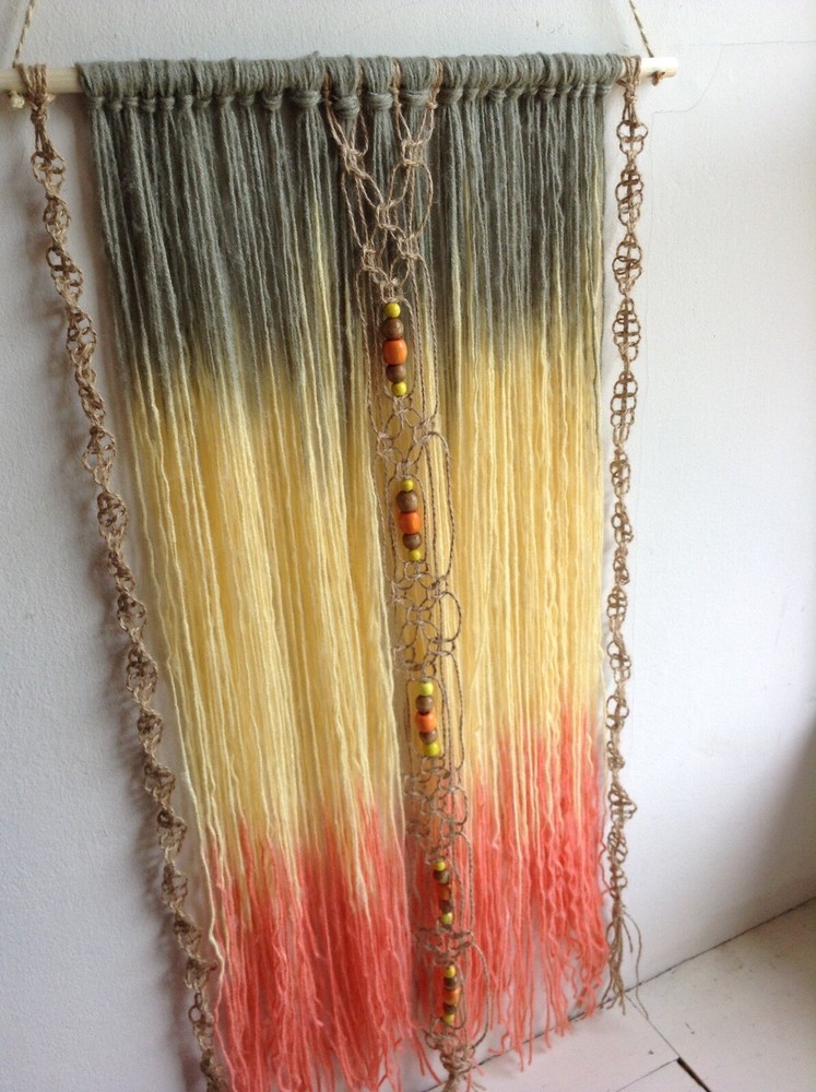 Macrame boho yarn art wall hanging  Home Decore  handmade .