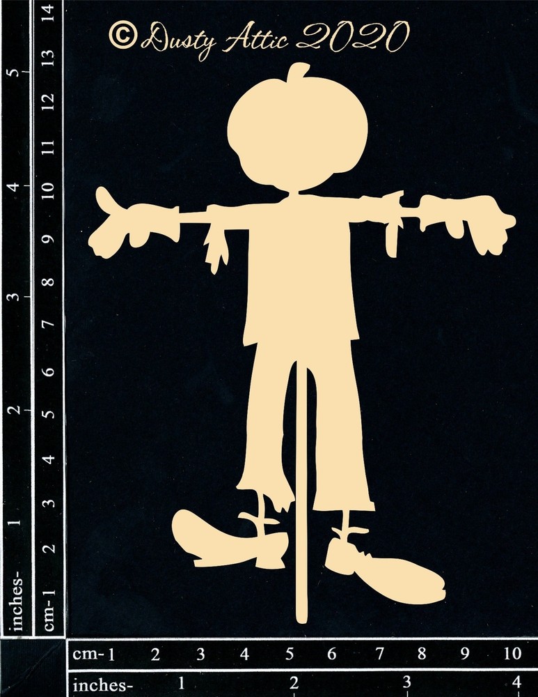 Dusty Attic Chipboard 4x6 - Scarecrow #2, DA2811