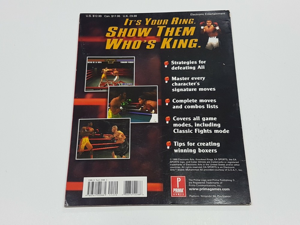 Knockout Kings 2000 Prima Games Strategy Guide Book