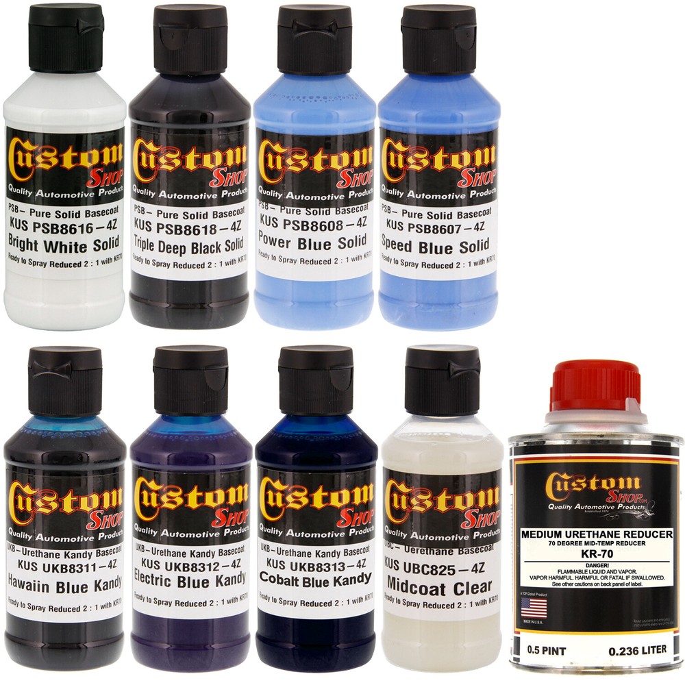 BLUE LIVE FIRE True Realistic Flames Airbrush Paint Kit