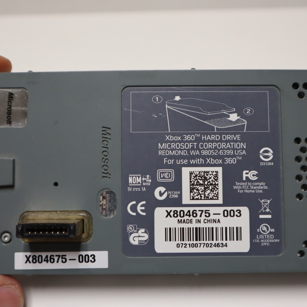 Microsoft Xbox 360 External Hard Drive HDD Untested