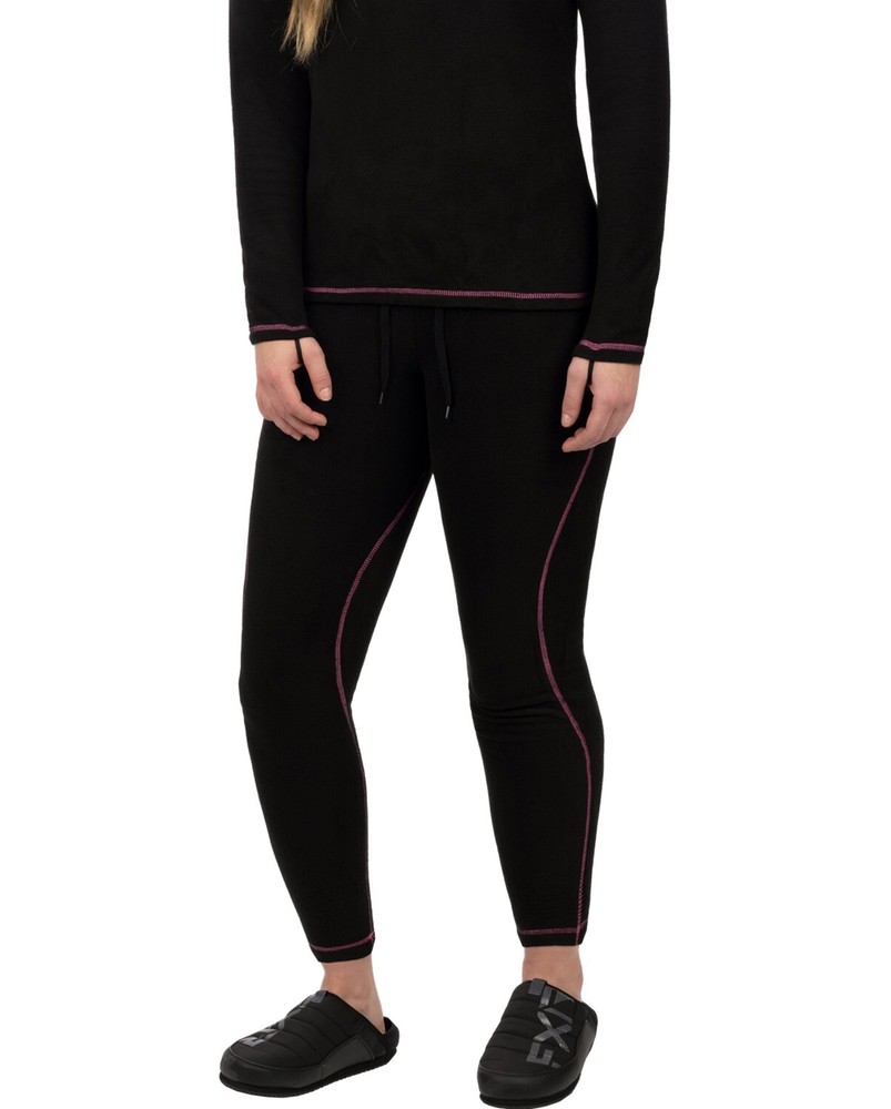 FXR Pyro Thermal Womens Base Layer Pants Black