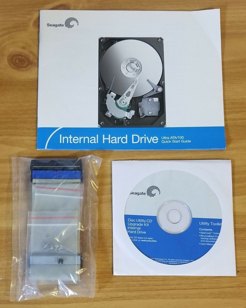 Seagate Upgrade Kit Internal Hard Drive Disc Utility Software + IDE Cable (2005)