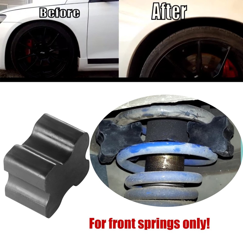 Heavy Duty Rubber Front Coil Spring Booster Kit, Spacers, 1.5"...