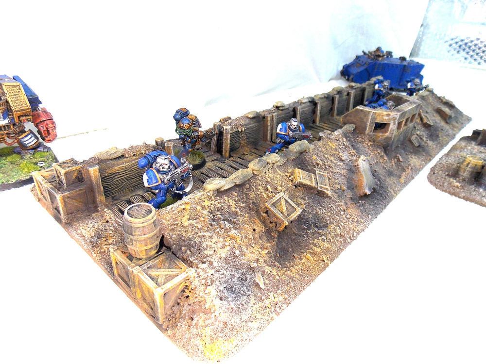 WARGAMING TERRAIN PAINTED ADVANCE ORDERS,TRENCH SYSTEM