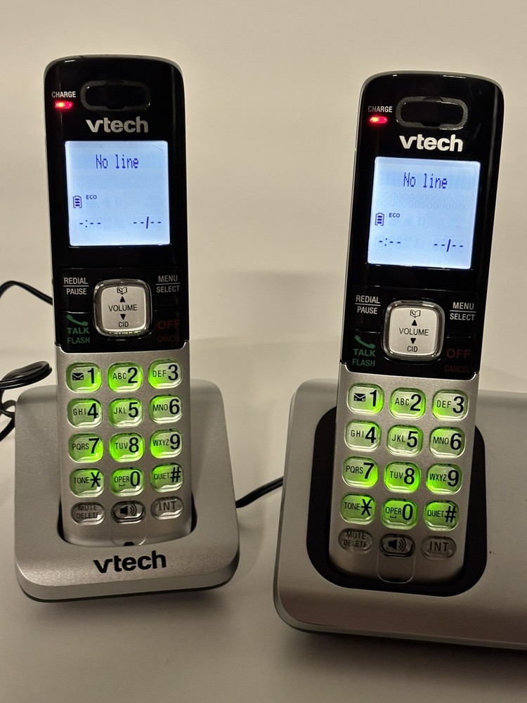 VTech • CS6719-2 • DECT 6.0 Cordless Phone • 2 Handset • Black • Open Box
