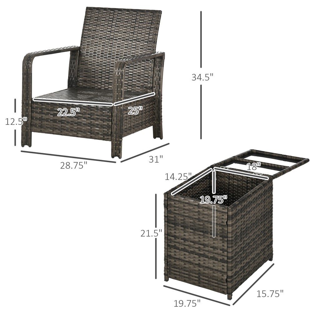 3 Piece Patio Furniture