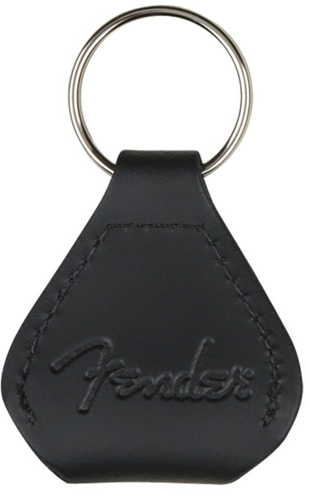 Fender Leather Pick Holder Keychain - Black