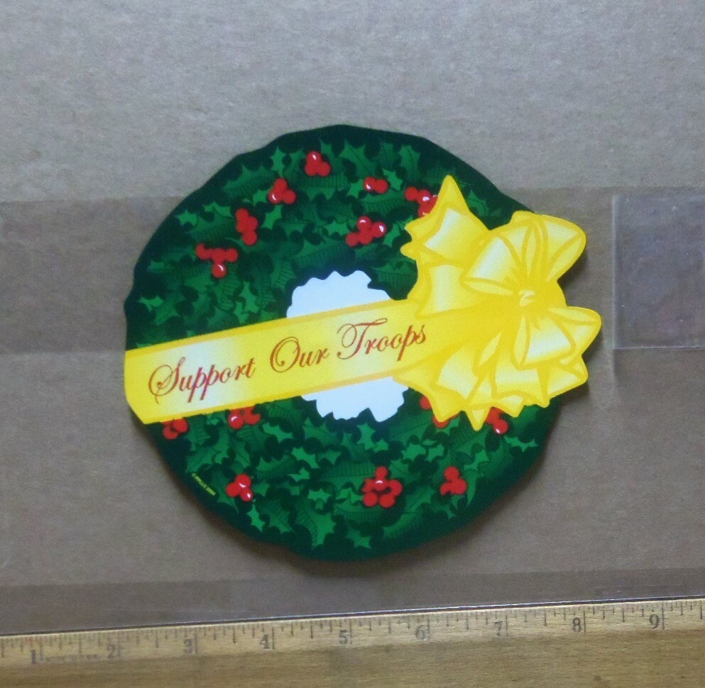 Support Our Troops Wreath - XLarge Magnet