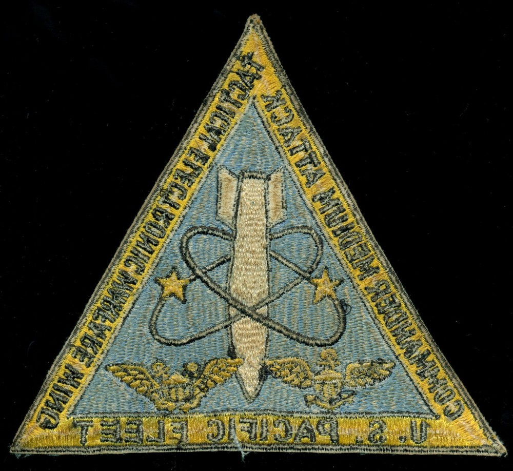 USN Commander Medium Attack Tactical Electronic Warfare Wing Pacific Patch N-24