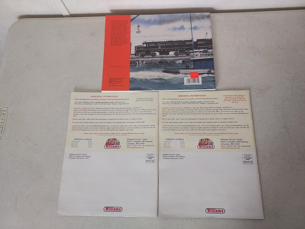 3 2003-2004 Lionel Classic Electric Model Train & Accessories Catalogs