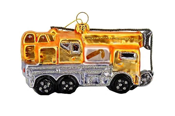 Glass Crane ornament
