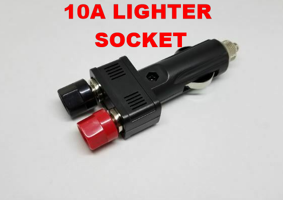 12V 10A Lighter Socket To Binding Posts Adapter