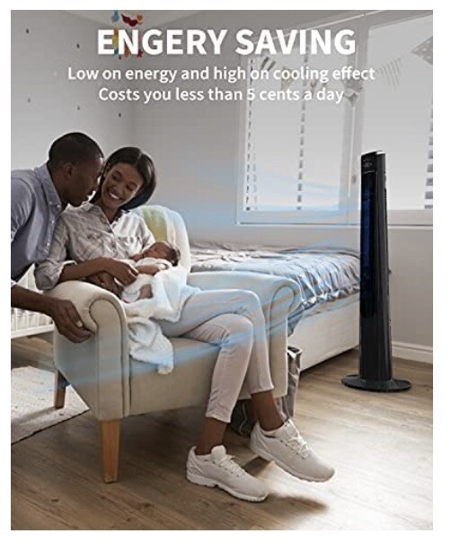 oscillating tower fan with remote