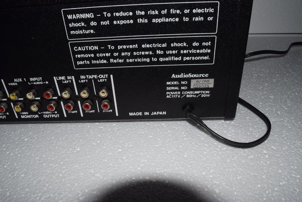 AudioSource AV ONE Audio/Video Selector - Processor - Equalizer