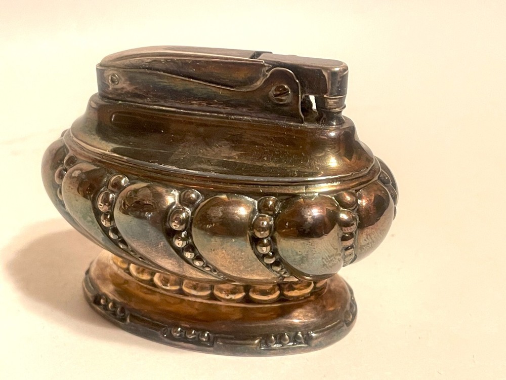 Vintage “Crown” Silver-Plated Ronson Table Lighter