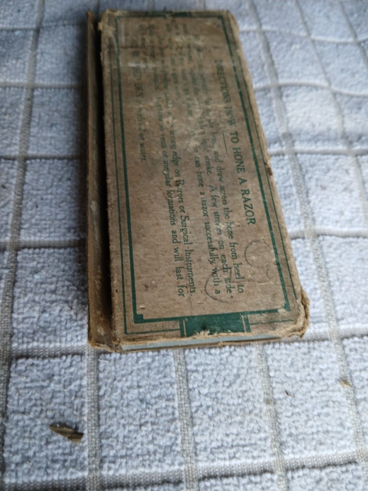 Pike Granite RAZOR HONE SHARPENING STONE IN ORIGINAL BOX