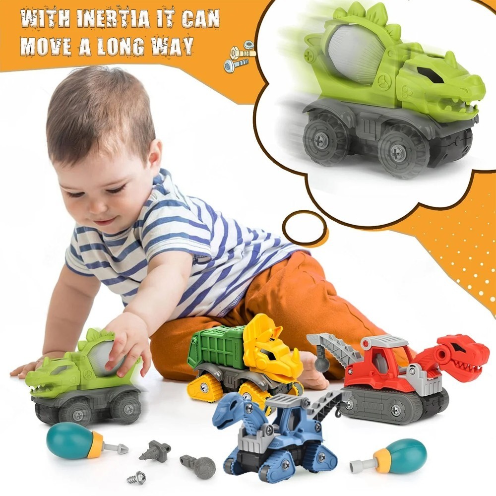 5 Pack Take Apart Dinosaur Toys