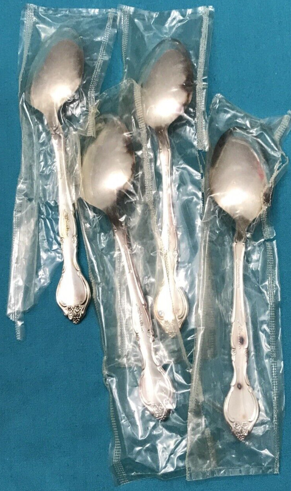 11 Pc AFFECTION Silverplated PLACE & TEASPOONS NOS Sealed Community