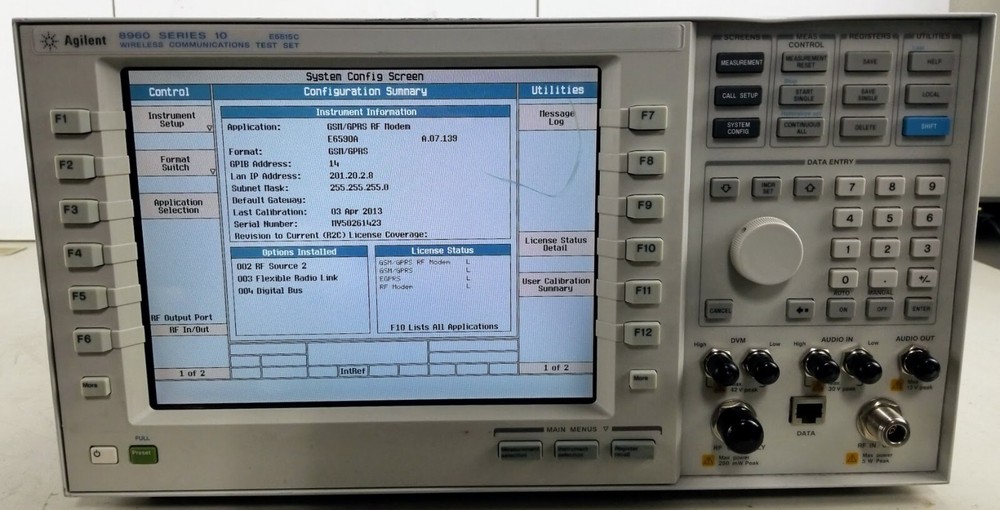 Agilent 8960 Series 10 E5515C  Wireless Communications