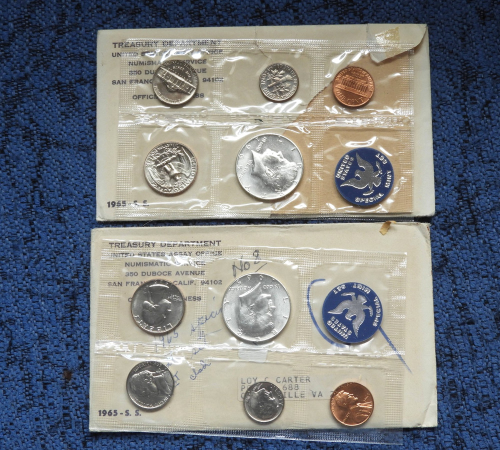 2 - 1965 SPECIAL MINT SETS-40% SILVER
