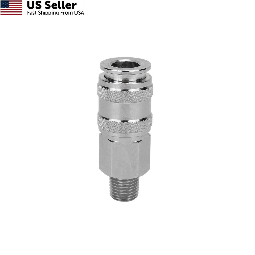 Milton 5 In ONE Universal Quick-Connect Coupler, 1/4" MNPT 1/4", Brass
