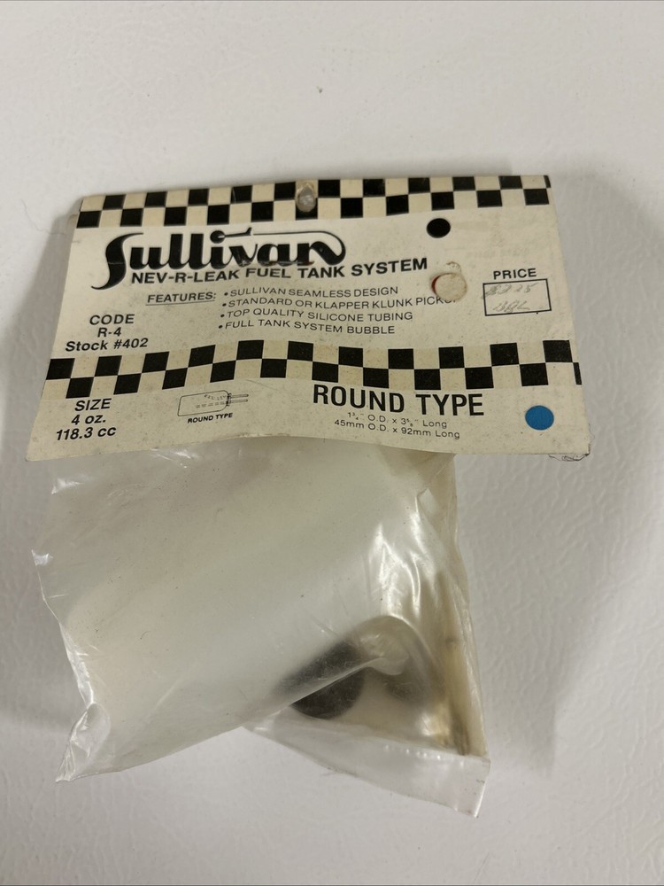 Sullivan Round Type #402 4oz Fuel Tank System