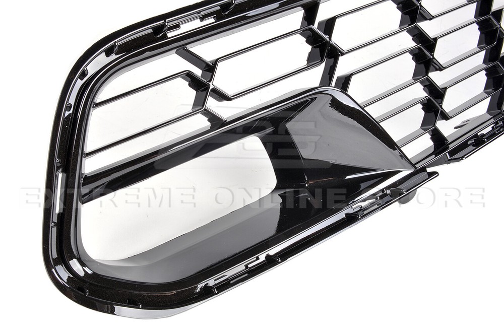 For 14-19 Corvette C7 With Camera | Z06 PAINTED CARBON FLASH Front Bumper Grille