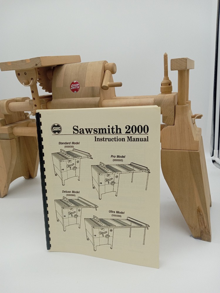 SHOPSMITH Sawsmith 2000 Operator & Instruction Manual .