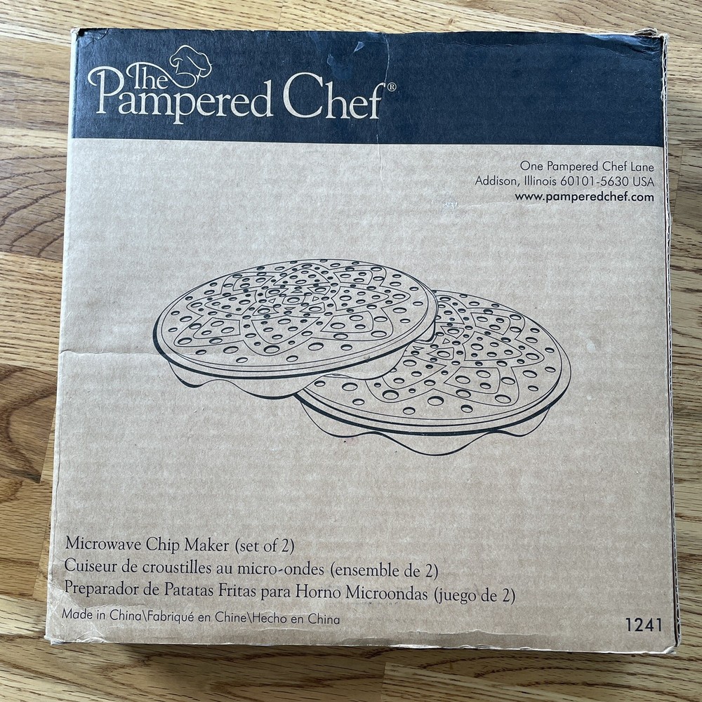 PAMPERED CHEF MICROWAVE CHIP MAKER #1241 NEW