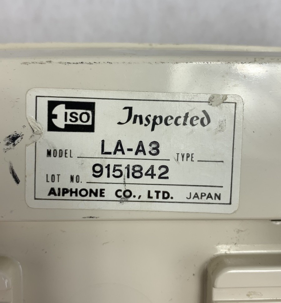 Aiphone LA-A3 Call Sub Station Audio Intercom