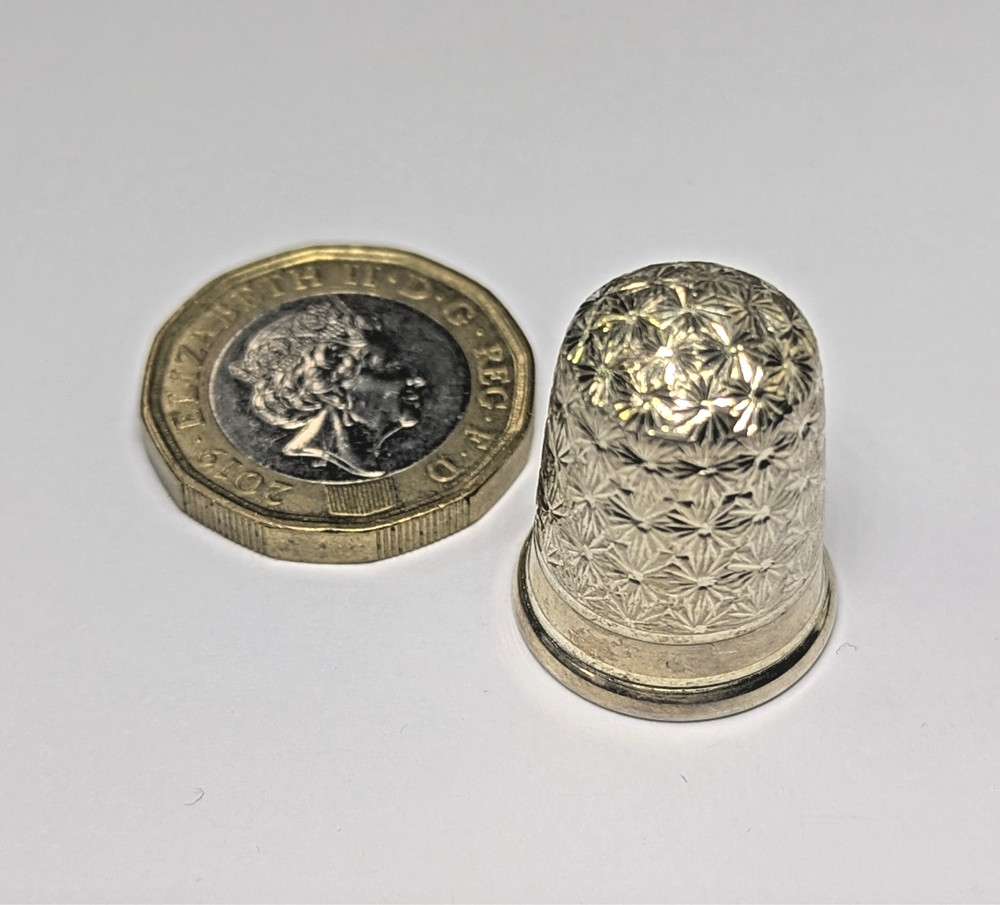 Antique Sterling Silver Thimble, Size 6