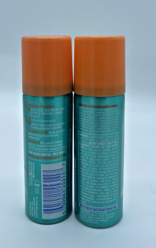 2 Static Guard Fresh Linen Scent Eliminates Static Cling 1.4 Ounce
