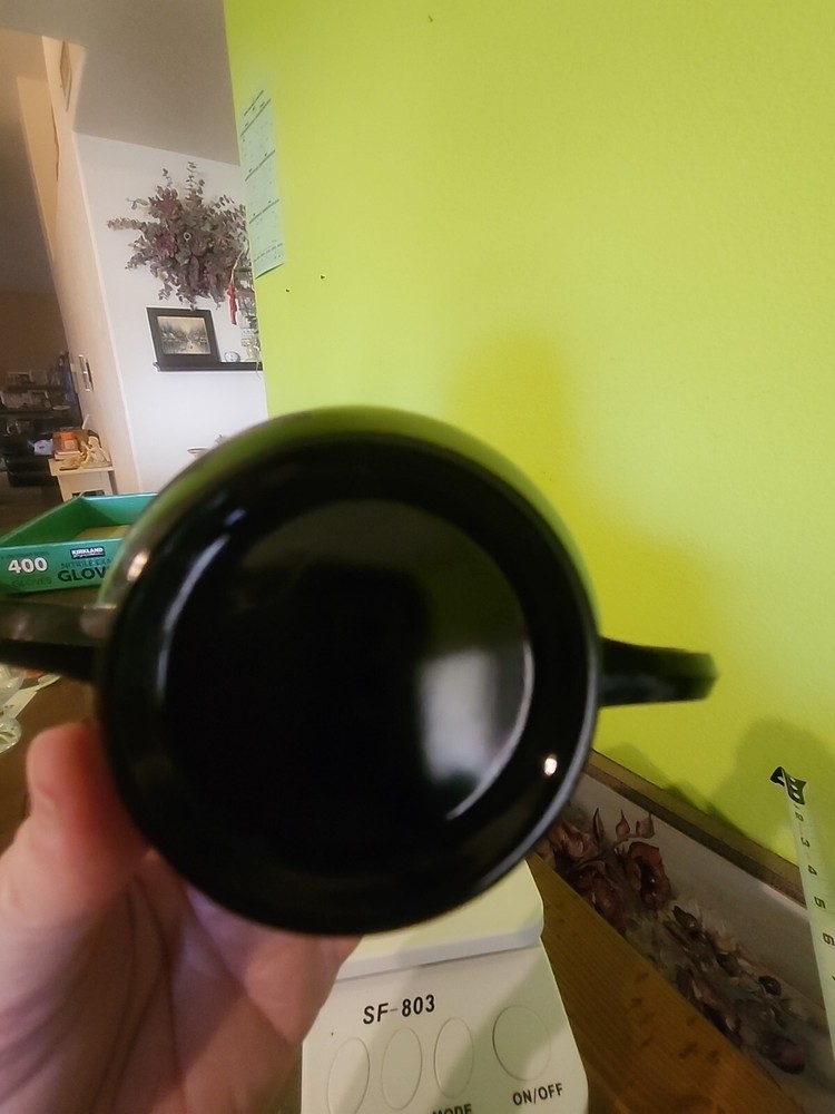 Black Glass Sugar And Creamer Set L.E Smith