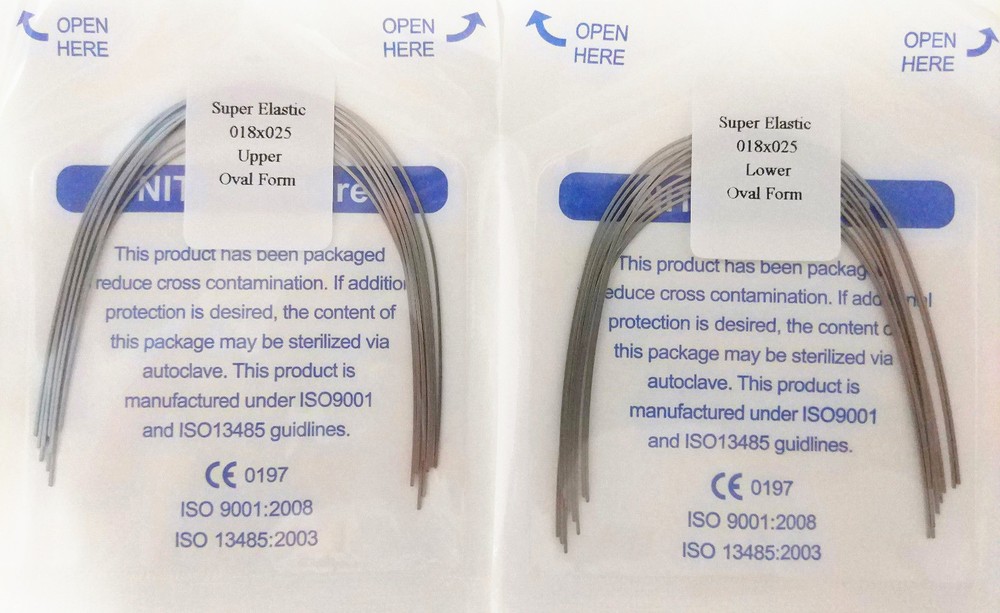10Pack Dental Orthodontic Super Elastic Niti Archwire Rectangular Wire Oval Form