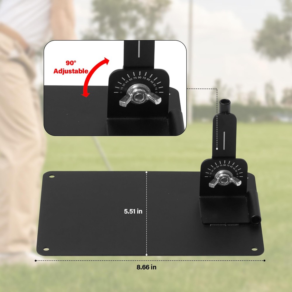 Golf Alignment Stick Holder Plate Professional Swing Trainer Practice Tool Tr...