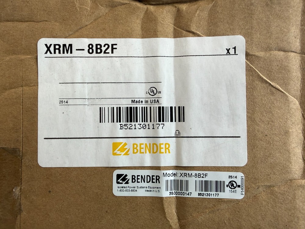 Bender XRM-8B2F Flush Surface Mounted Isolated Power System Panel