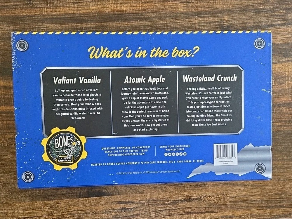 Fallout Bones Coffee Collection BOX ONLY full Art