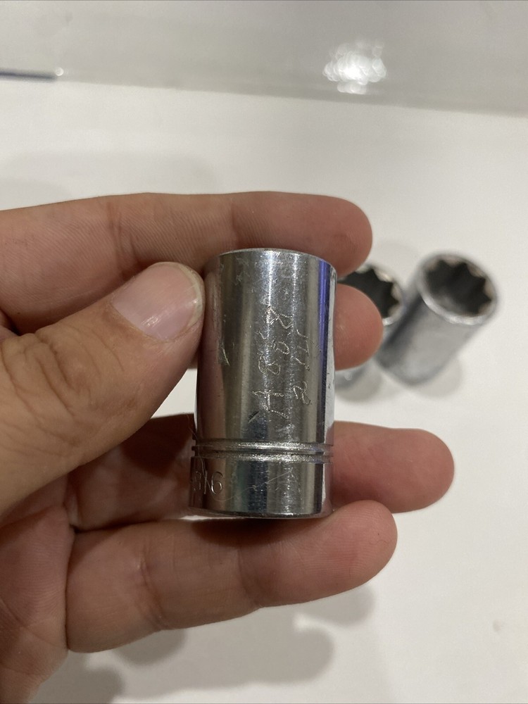 Williams Tools BD814 BD816 BD818 BD-820 3/8" Drive Shallow Socket, 8-Point