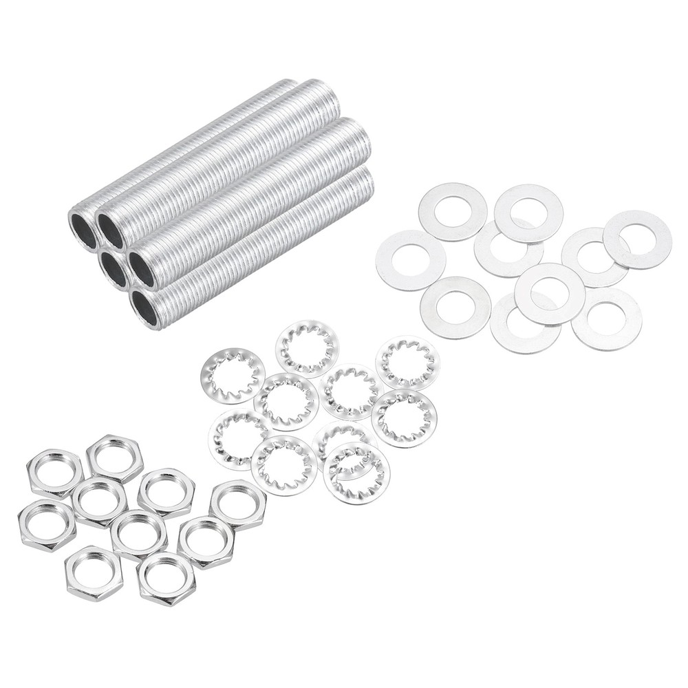 35Pcs 1.4" Lamp Pipe Kit with Nuts Washers 1/8IP Thread Fasteners Assortment