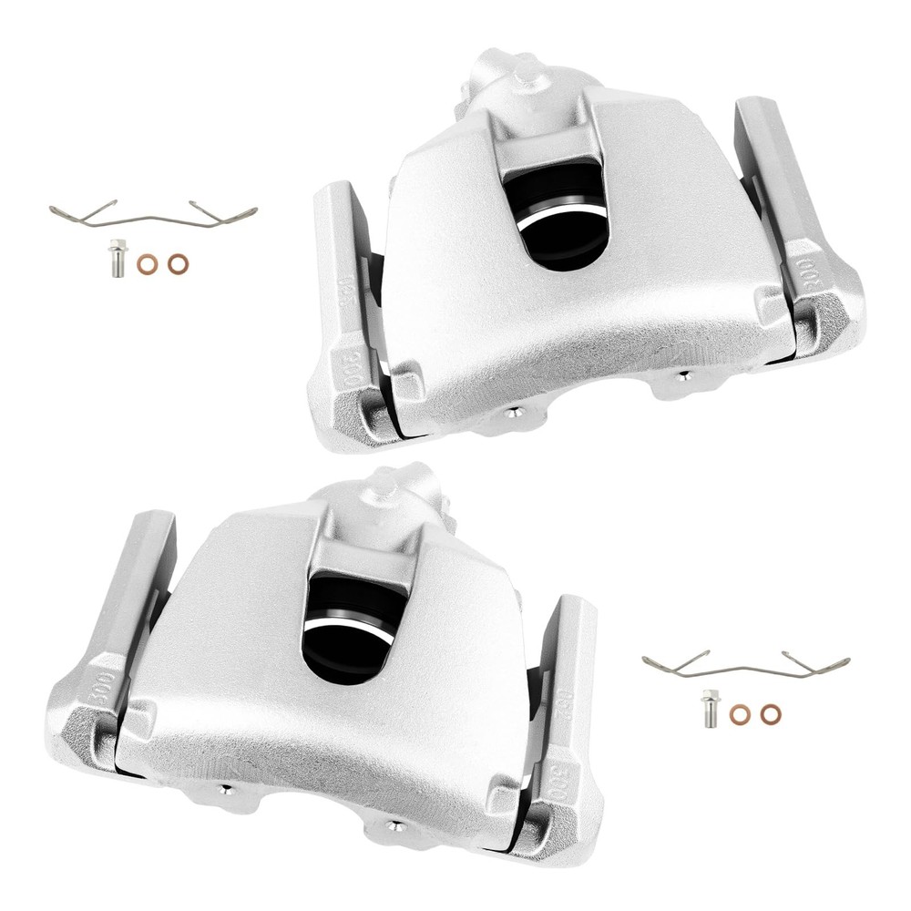 cciyu Front Left & Right Brake Calipers Assembly w/Bracket 19B2942E 19B2943E ...