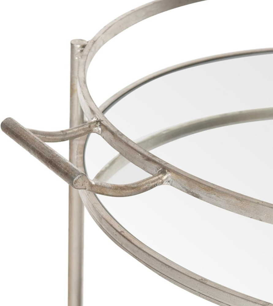 Home Collection Lavinia Silver Bar Cart