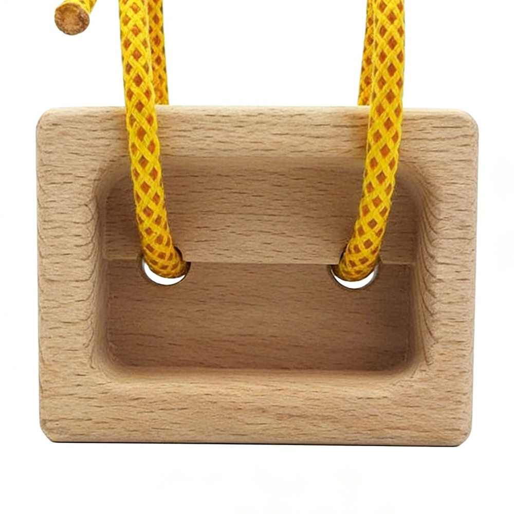 Portable Hangboard 1 Pair Wooden Fingerboard Pull Climbing Board