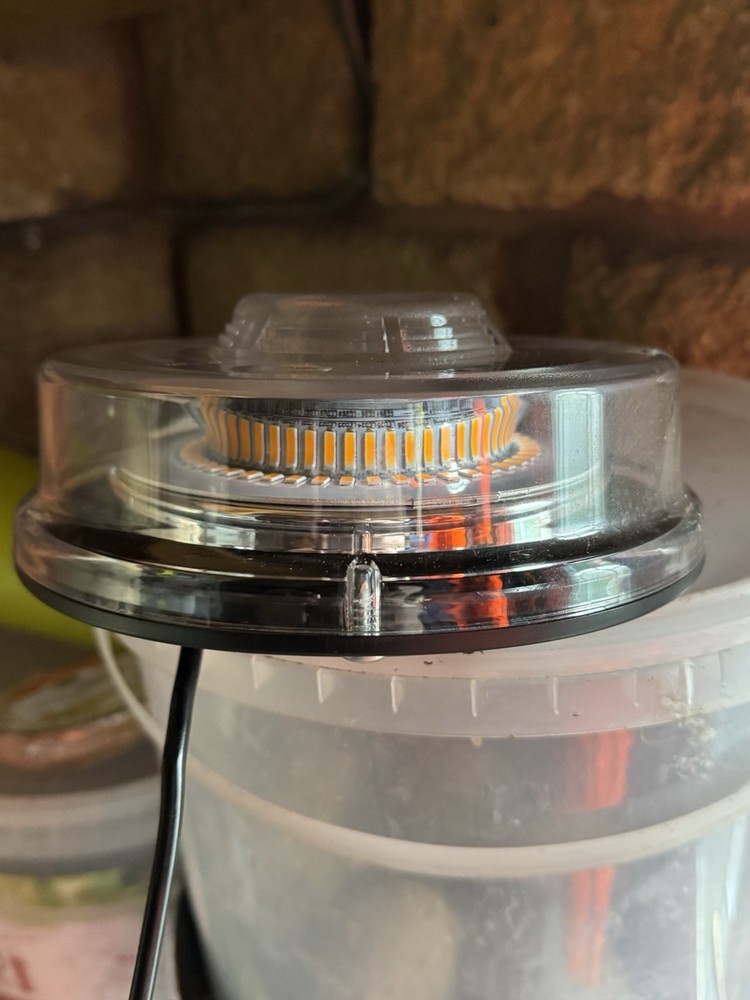 12/24v Multi Pattern Amber Magnetic Led Flashing Light