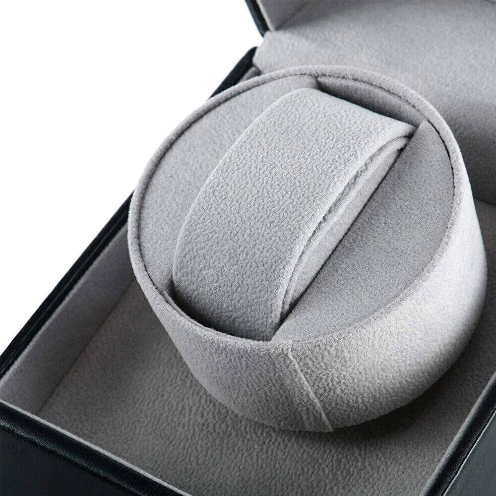 Automatic Rotation Single Watch Winder Box Leather Storage Display Case Box Gift
