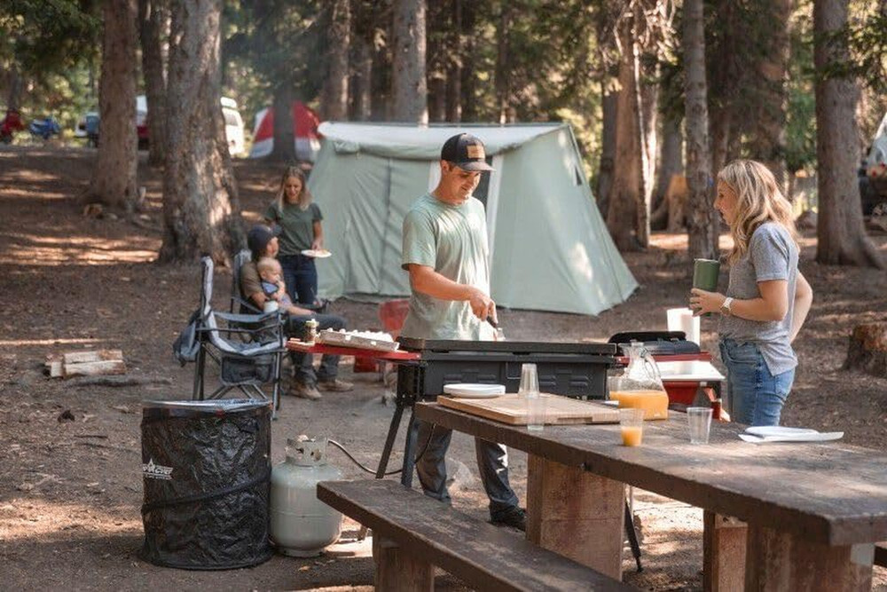 Collapsible Camp and Patio Garbage Can