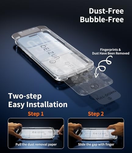 for iPhone AIR Screen Protector, 3-Pack 9H+Tempered Glass, Easy Installation,