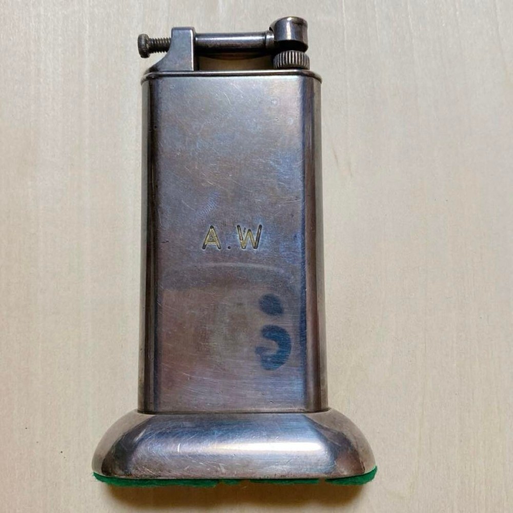 Dunhill Oil lighter Silver table unique without box