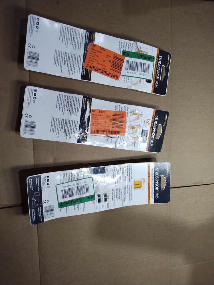 Zircon StudSensor HD35 Stud Finder Stud Edge Location & WireWarning ,plus 2,hd25