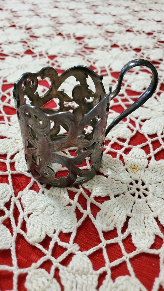 Sterling Silver Demitasse Cup Holder Knickerbocker SILVER Co.